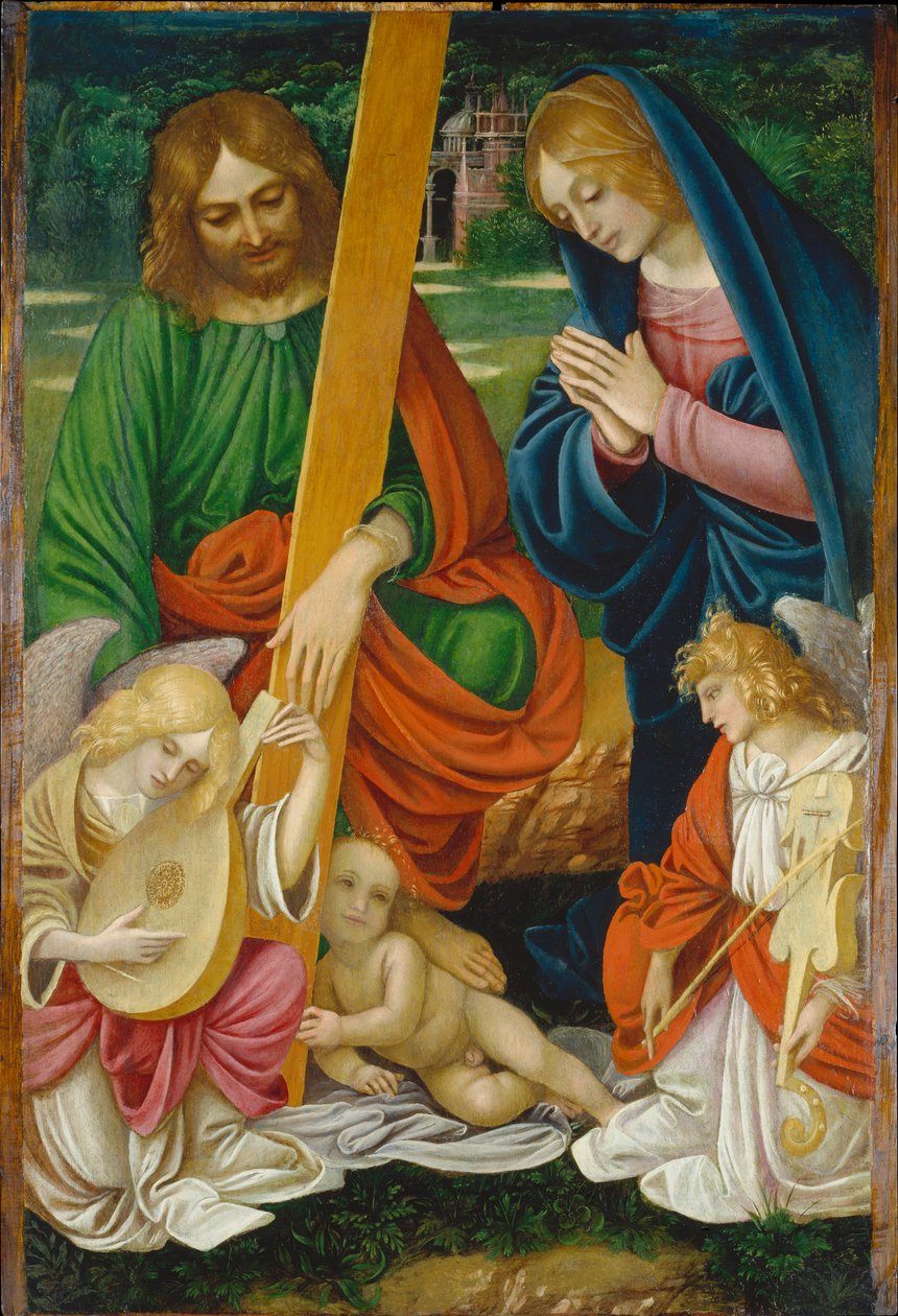 Tillbedjan av Jesusbarnet av Gaudenzio Ferrari