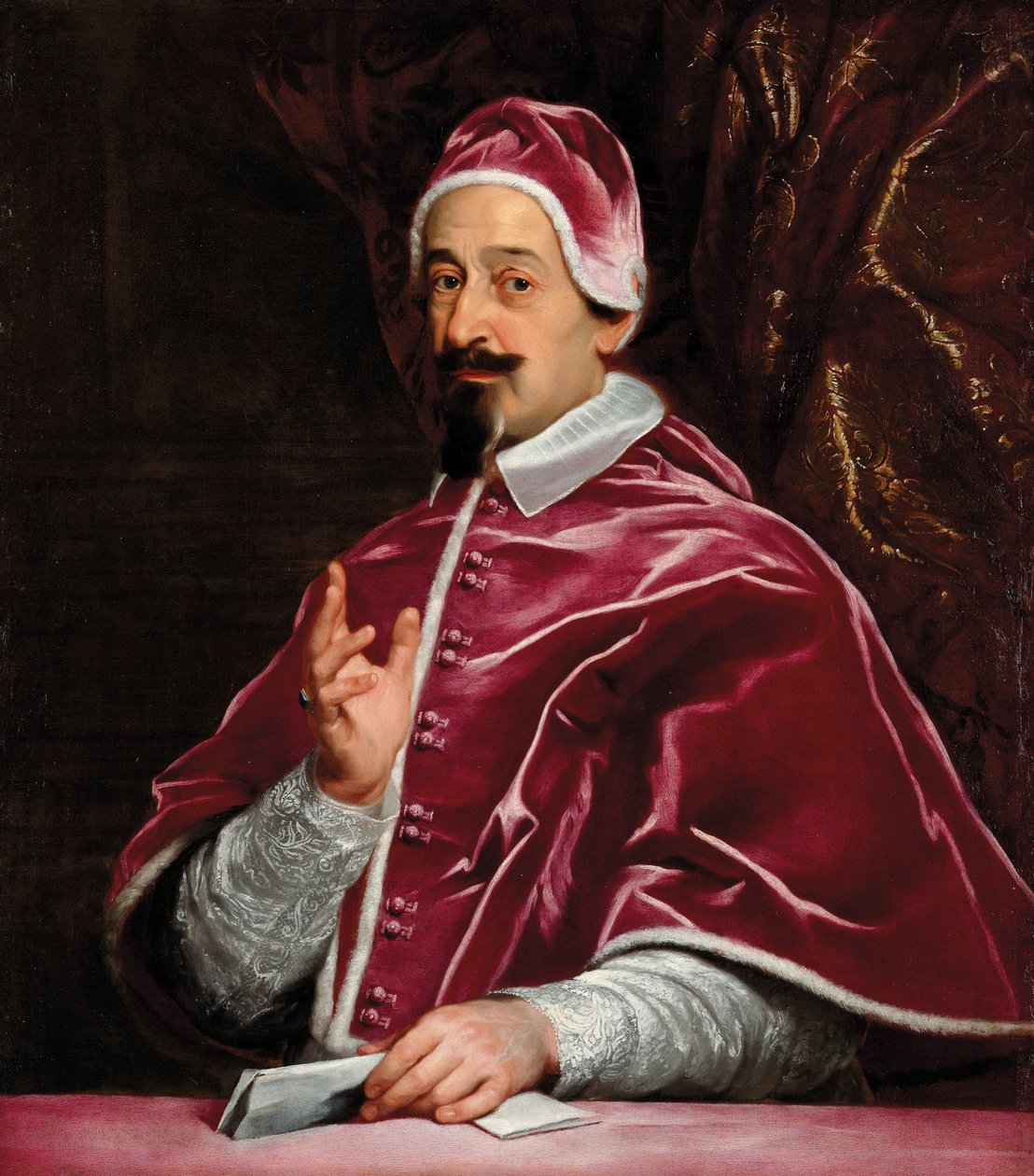 Porträtt av påven Alexander VII 1599-1667, 1667. av Gaulli