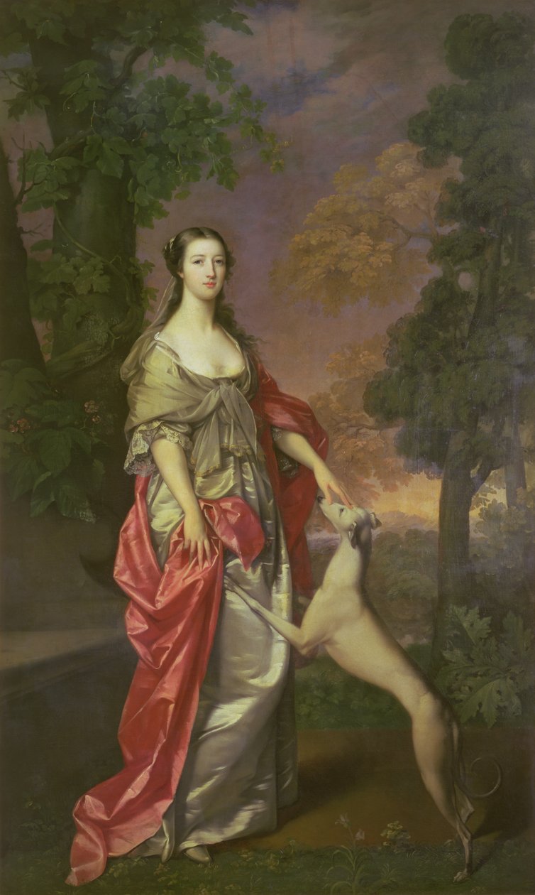 Elizabeth Gunning, hertiginna av Hamilton, 1752-3 av Gavin Hamilton