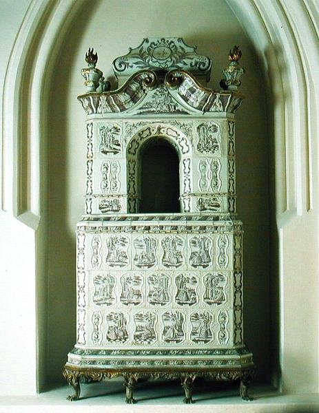 Spis, ca 1760 (kakel glaserade med bly och guld) av Gdansk School