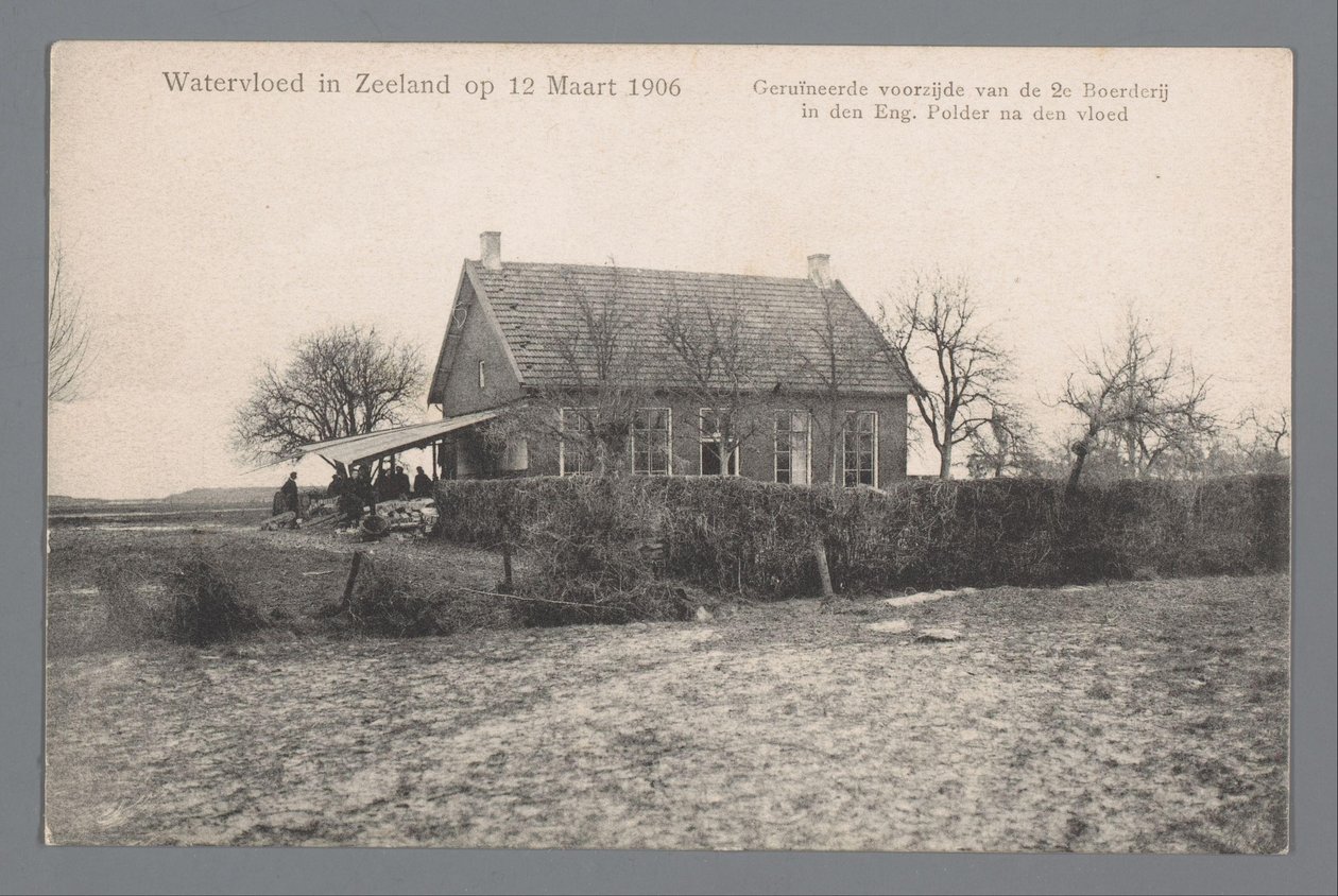 Översvämning i Zeeland den 12 mars 1906 av Gebroeders van Straaten