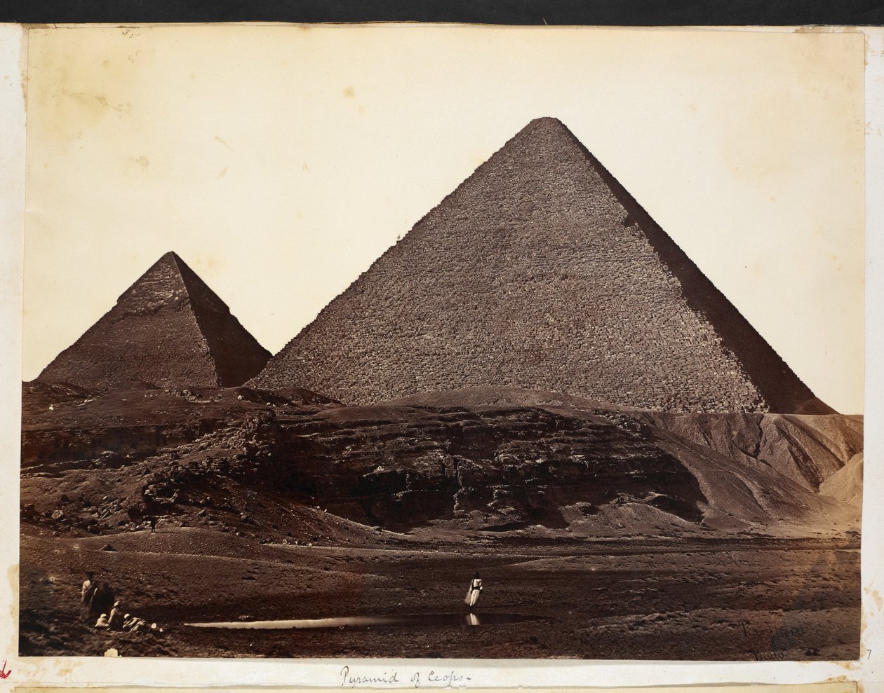 Pyramid of Cheops, från General Charles George Gordons fotoalbum av General Charles Gordon