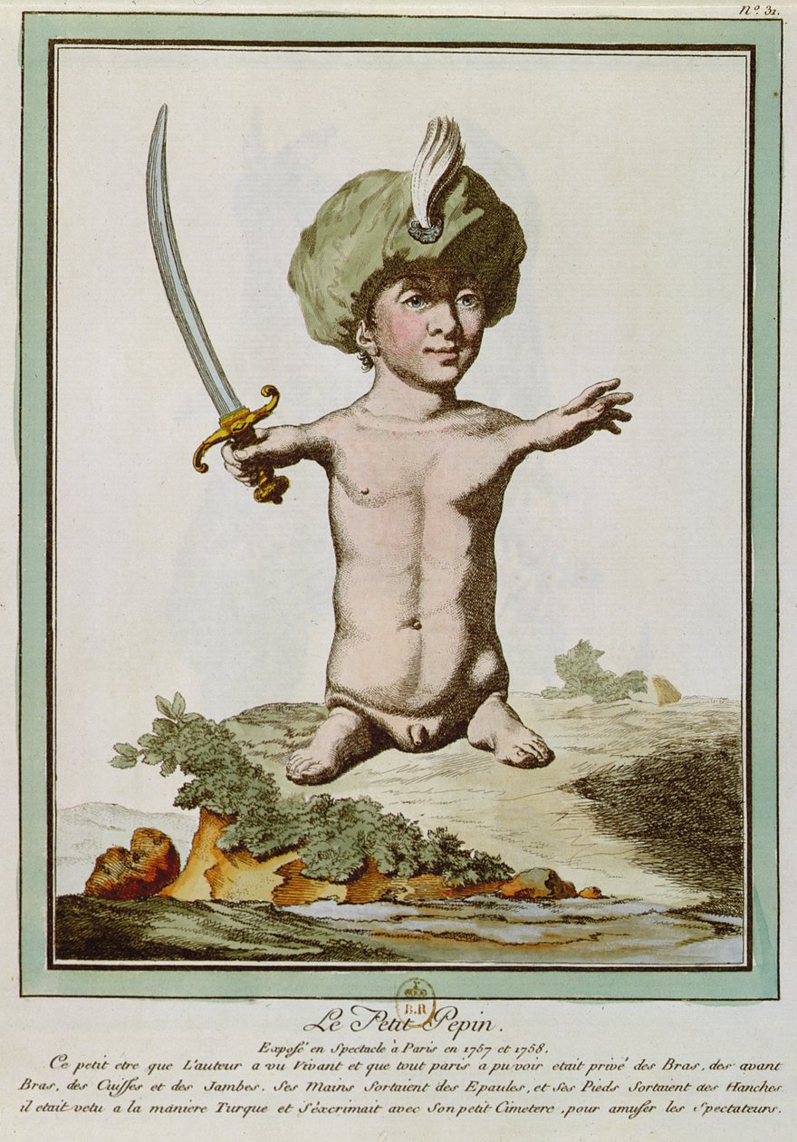 Petit Pepin, från "Les Ecarts de la Nature", Paris 1775 av Genevieve Regnault de Nangis