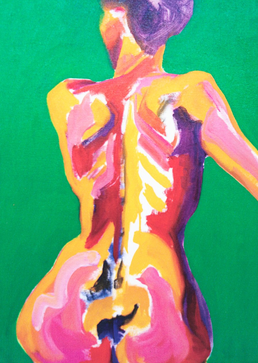Bright Nude, 2013 (akryl på duk) av Genevieve French