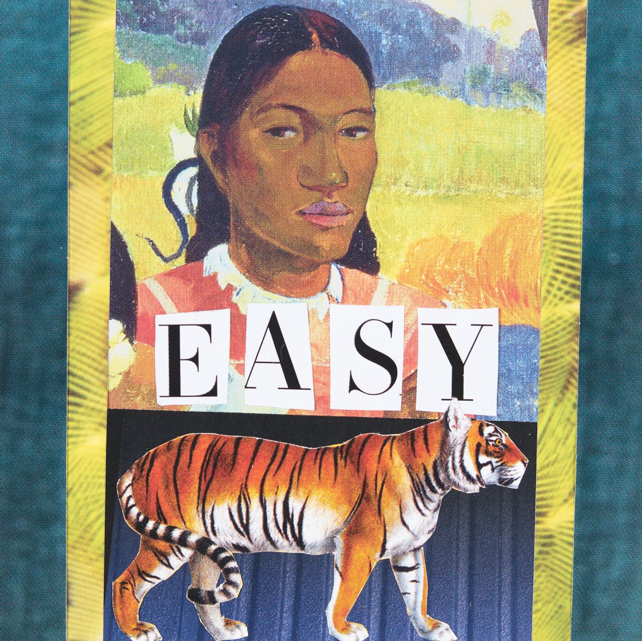 Easy Tiger, 2019 (collage) av Genevieve French