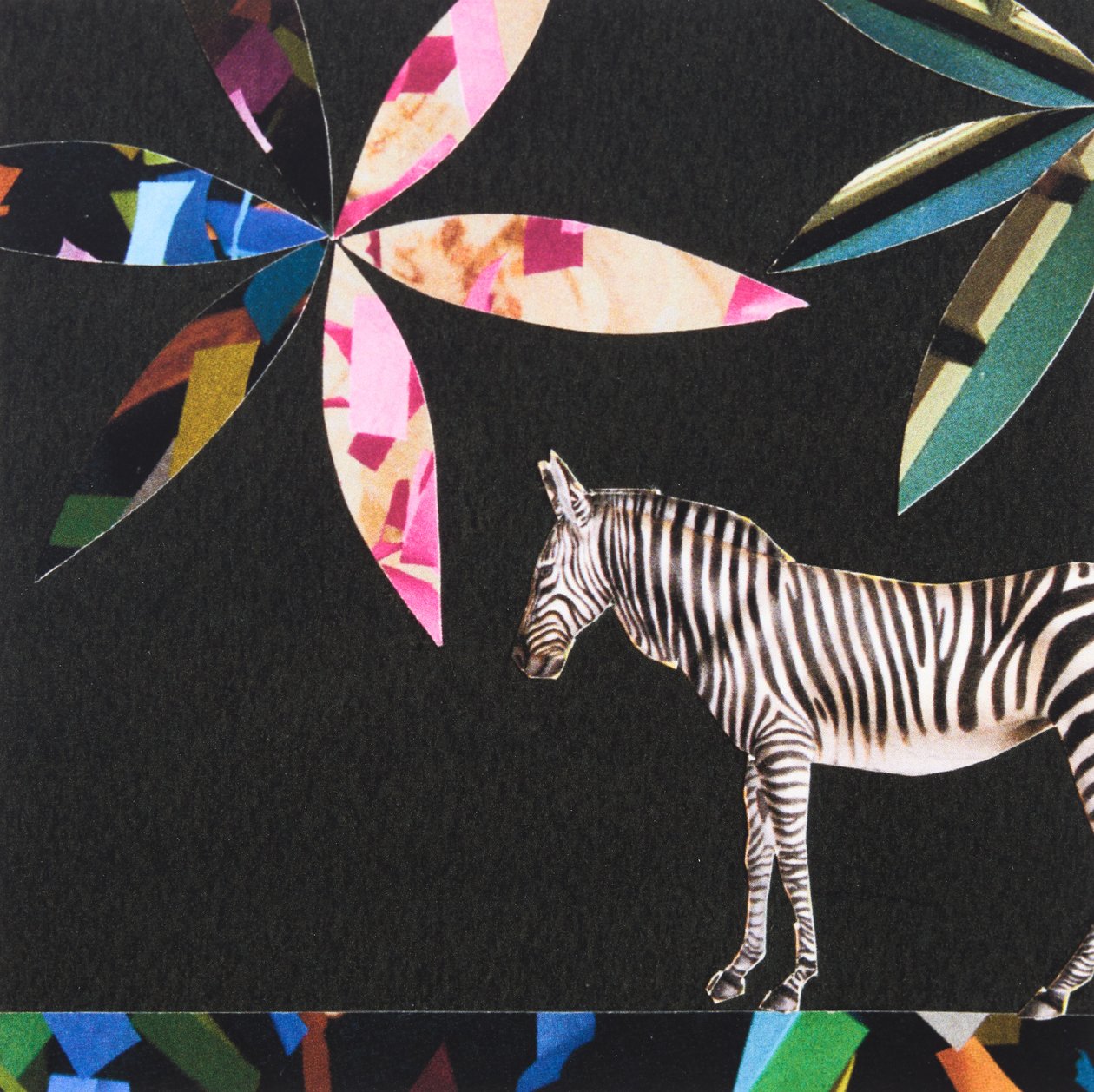Italiensk zebra, 2019 (collage) av Genevieve French