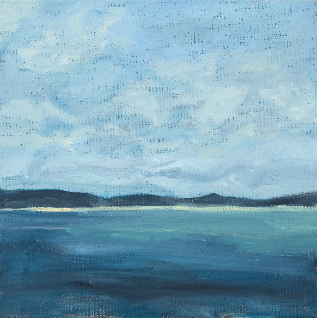 Seascape, 2016 (olja på duk) av Genevieve French