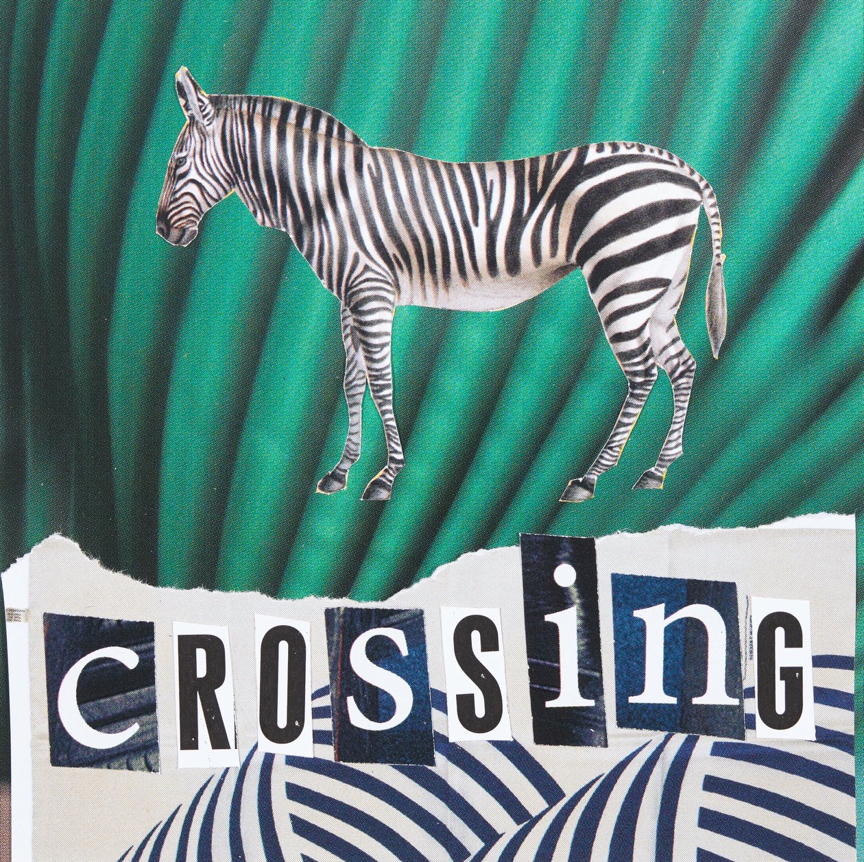Zebra Crossing, 2019 (collage) av Genevieve French