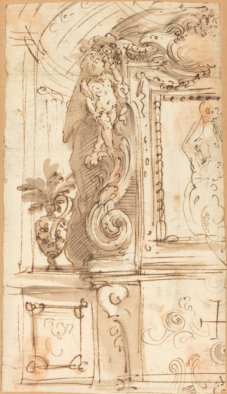 En utsökt skulpterad ram av Genoese 17th Century