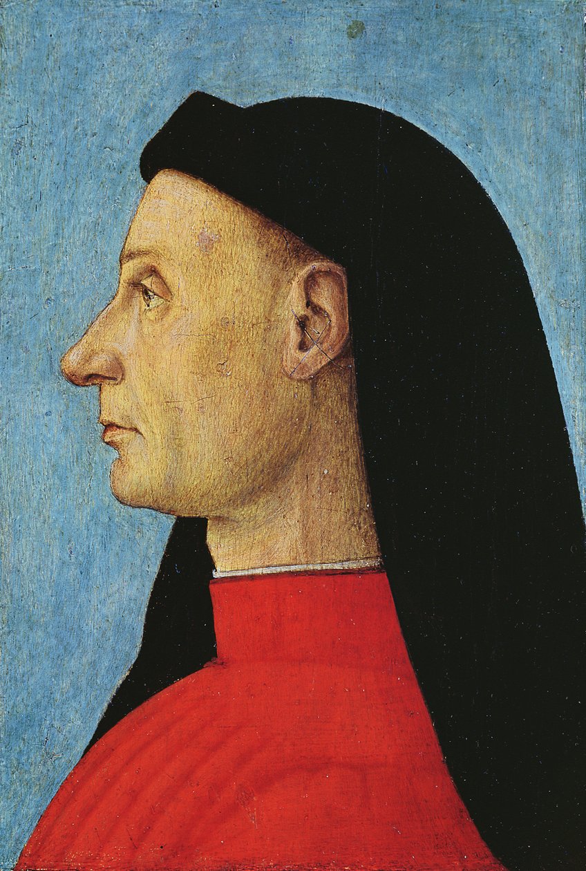 Porträtt av en man av Gentile Bellini