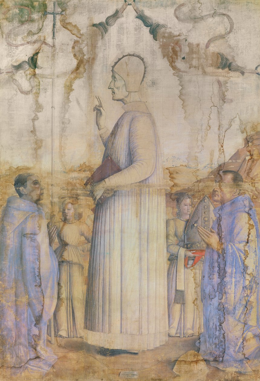 Sankt Lawrence Giustiniani (1381-1455), 1465 av Gentile Bellini