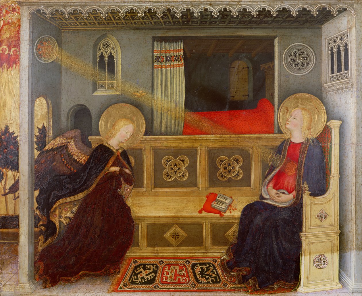 The Annunciation, c.1419 (tempera på panel) av Gentile da Fabriano