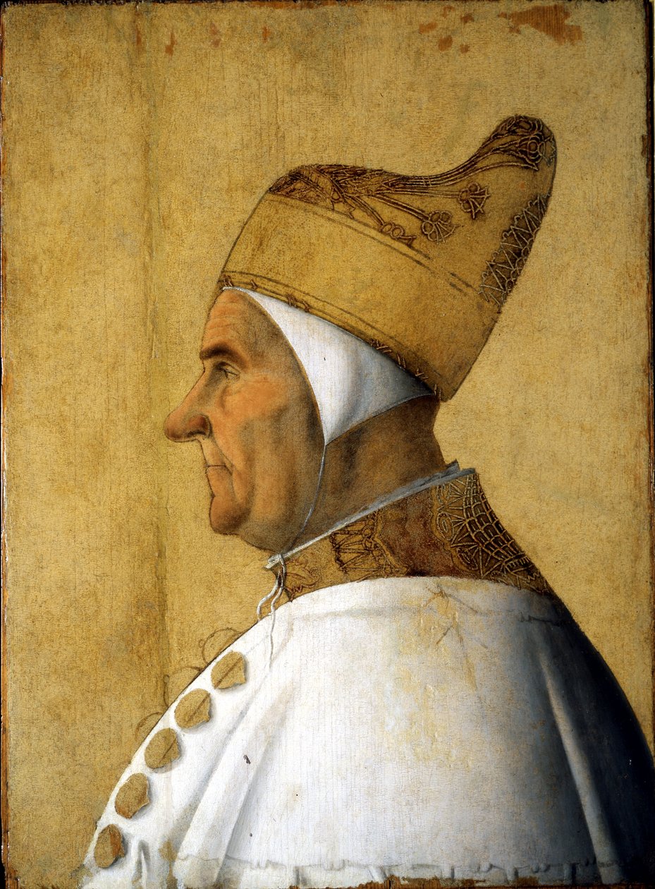 Porträtt av doge Giovanni Mocenigo av Gentile Bellini