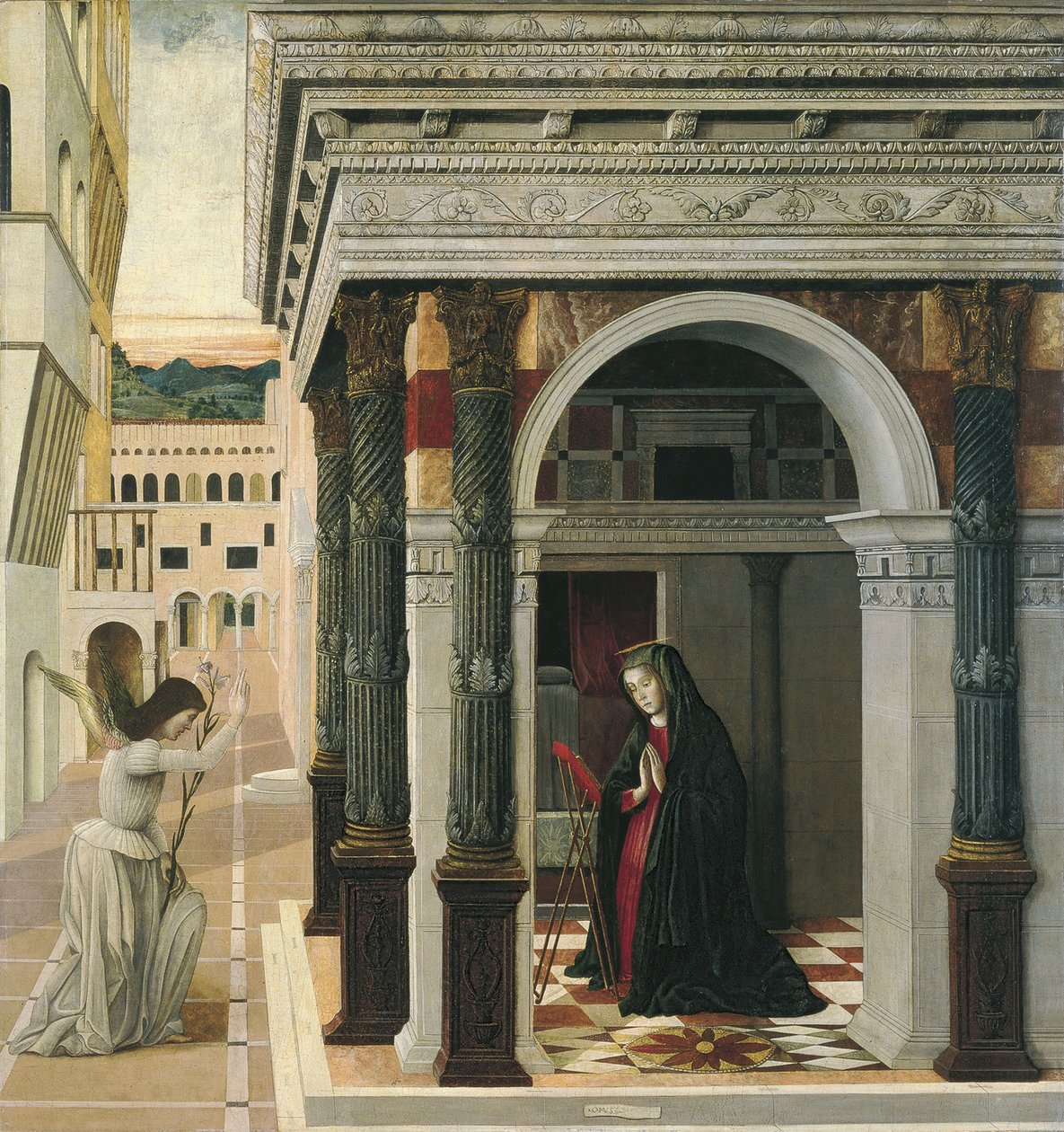 Bebådelsen av Gentile Bellini