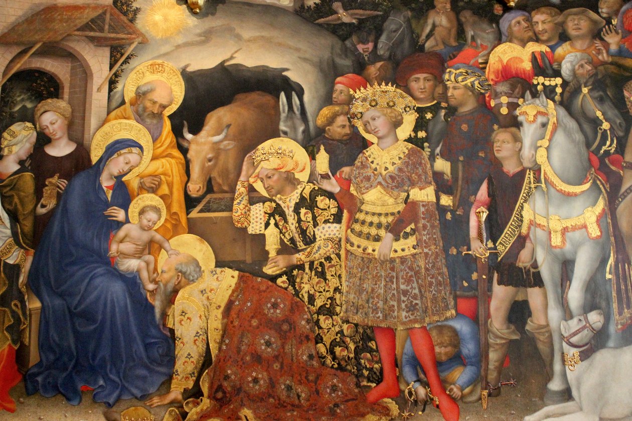 Tillbedjan av de tre vise männen av Gentile da Fabriano