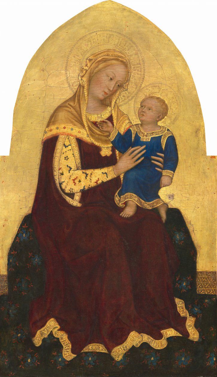 Madonna med tronande barn, ca 1420 (tempera på poppelpanel) av Gentile da Fabriano