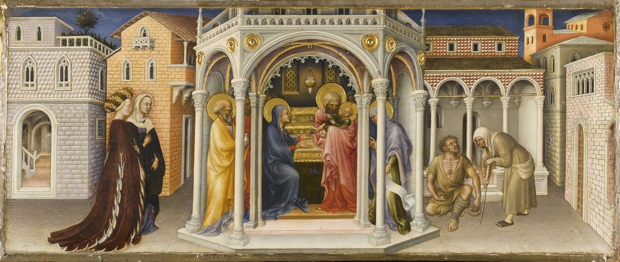 Presentationen i templet av Gentile da Fabriano