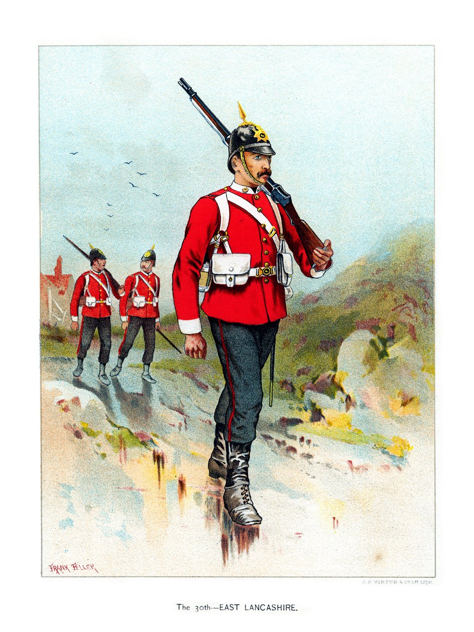 The 30th East Lancashire, c1890. av Geoffrey Douglas Giles