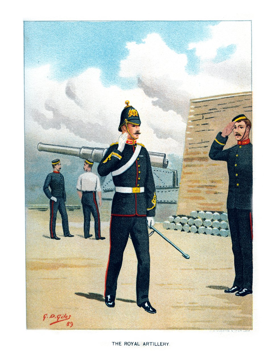 Det kungliga artilleriet, c1890. av Geoffrey Douglas Giles