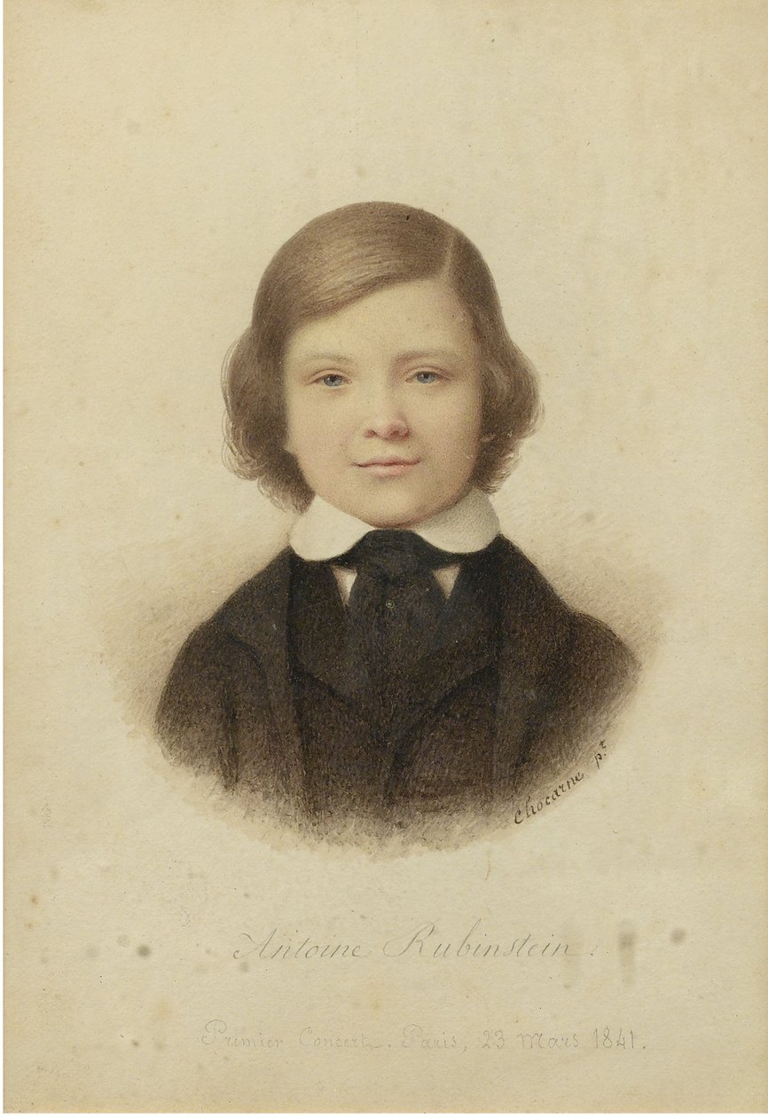 Anton Rubinstein 1829-1894, 12 år gammal, 1841 av Geoffroy Alphonse Chocarne