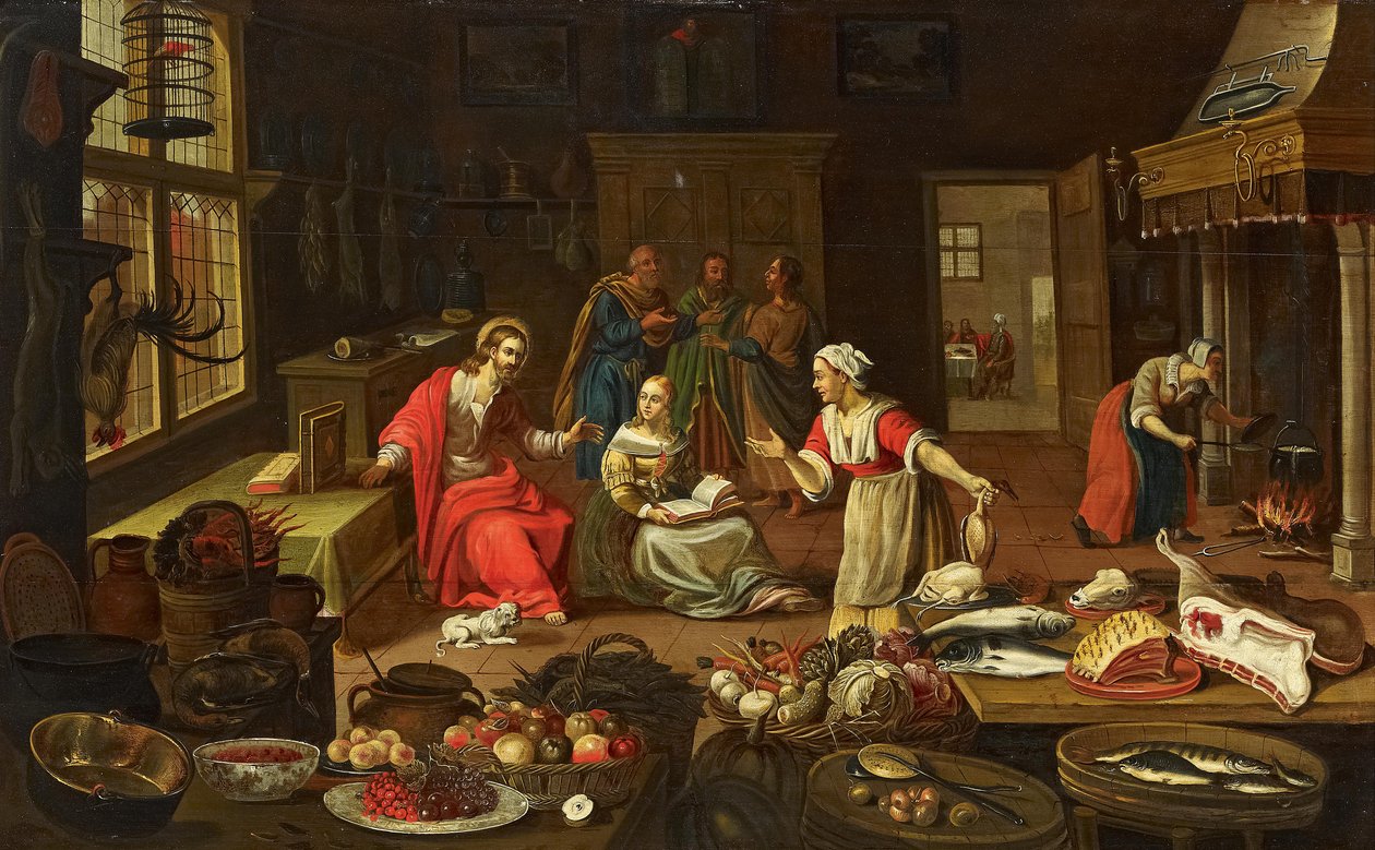 Kristus i Martas hus av Georg Friedrich Stettner