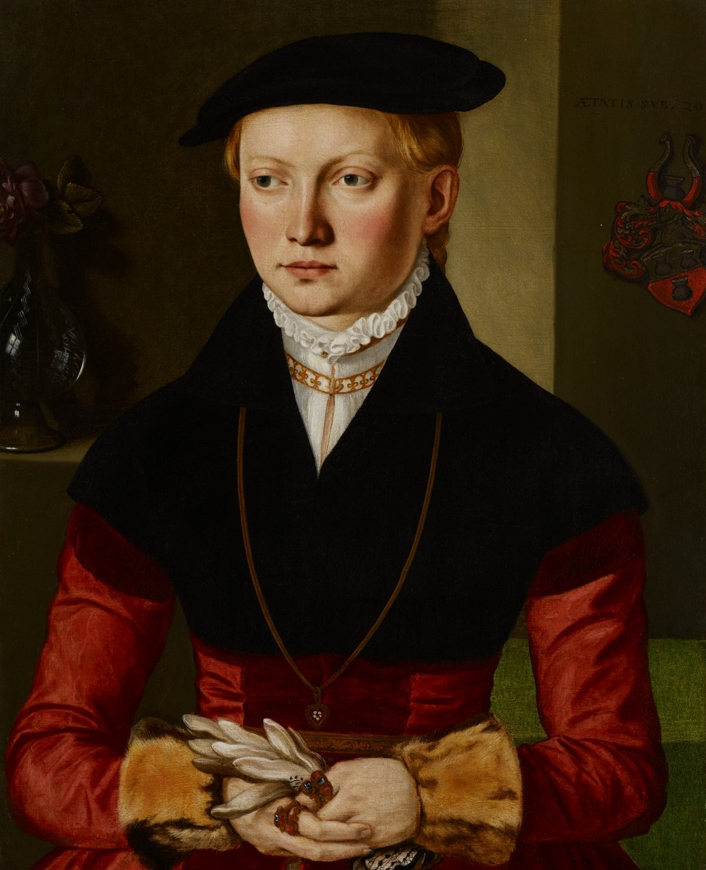 Porträtt av en flicka, ca 1545 av Georg Pencz