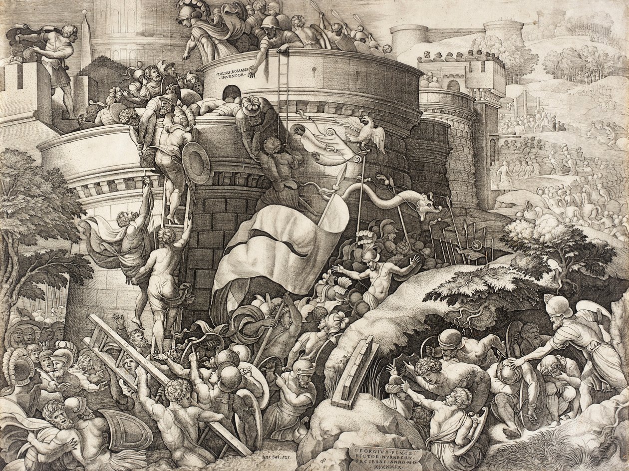 Erövringen av Kartago, 1539 av Georg Pencz