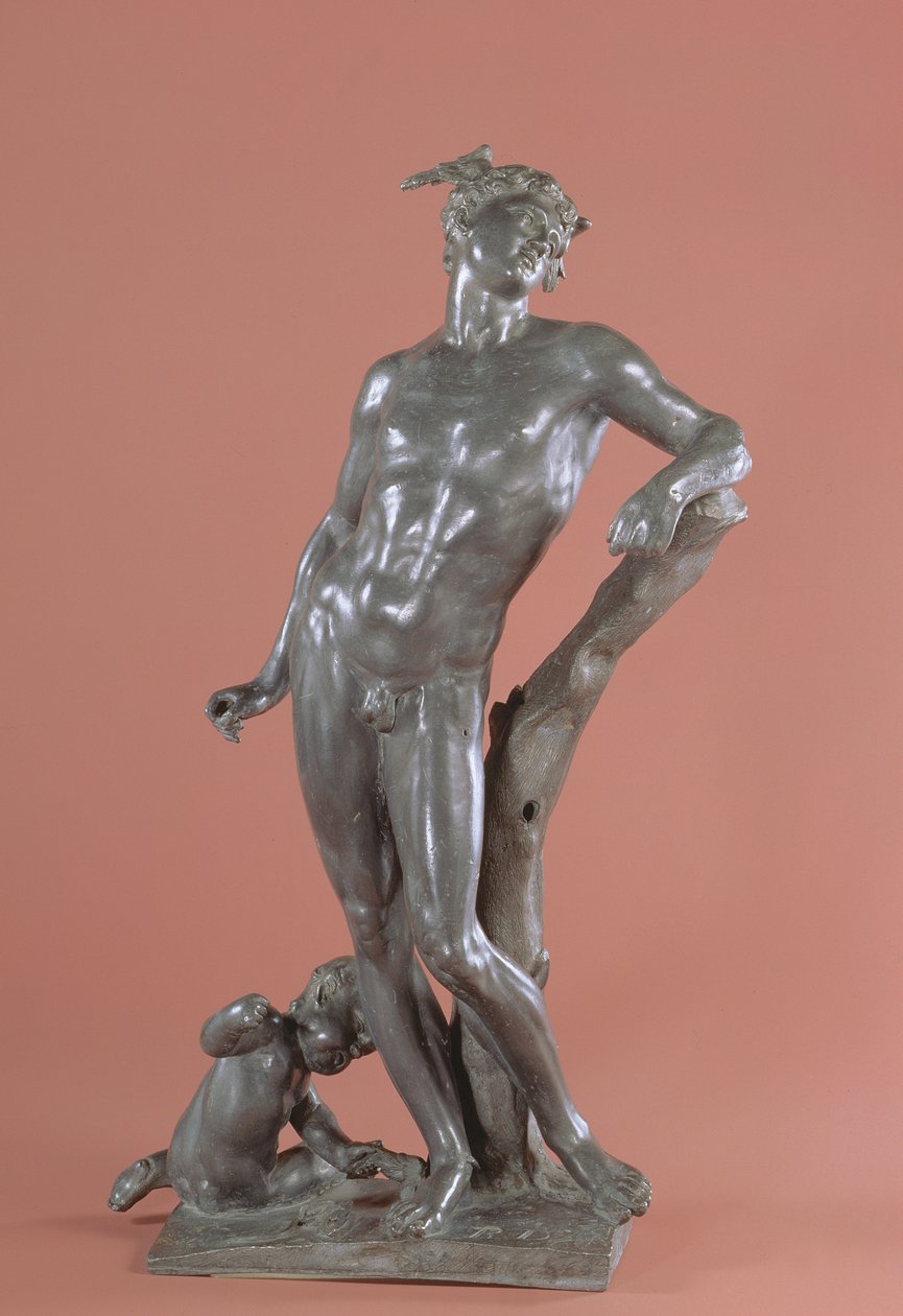 Merkurius och Amor (brons) av Georg Raphael Donner