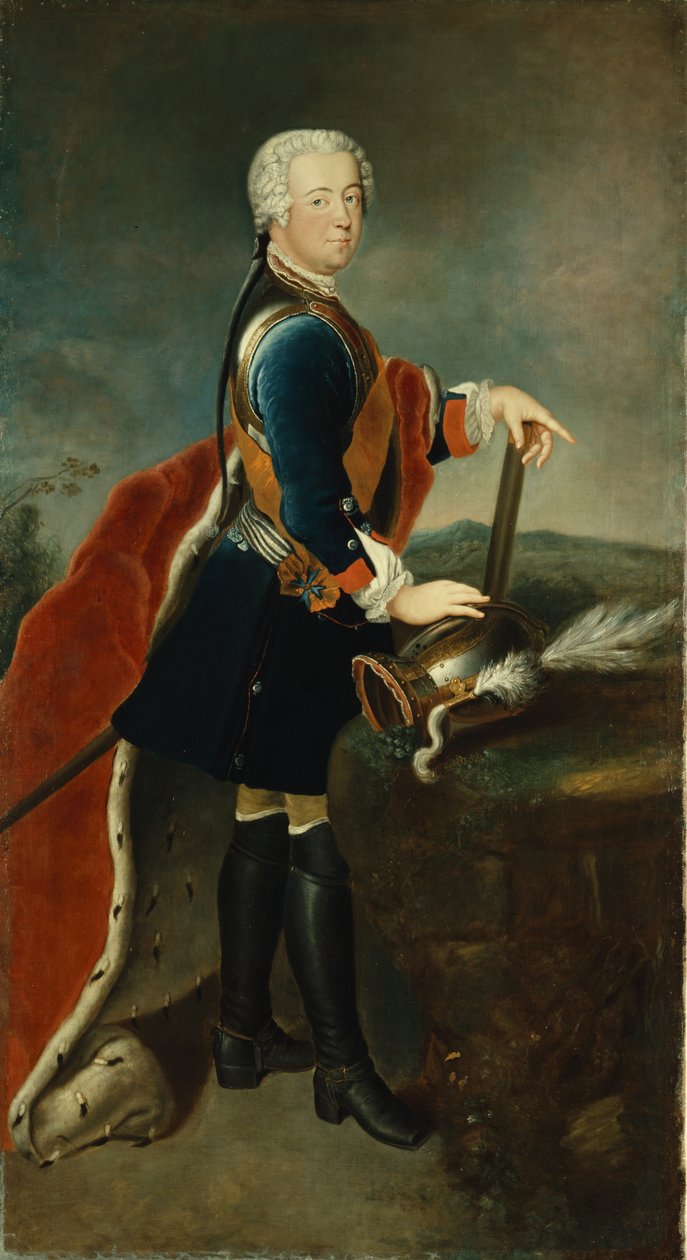 Kronprins Frederik II, c.1736 swed av Georg Wenzeslaus von Knobelsdorff