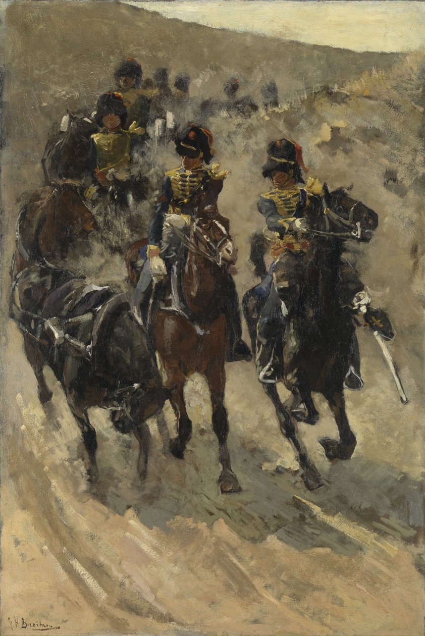 De gula ryttarna, 1885-86 av George Hendrik Breitner