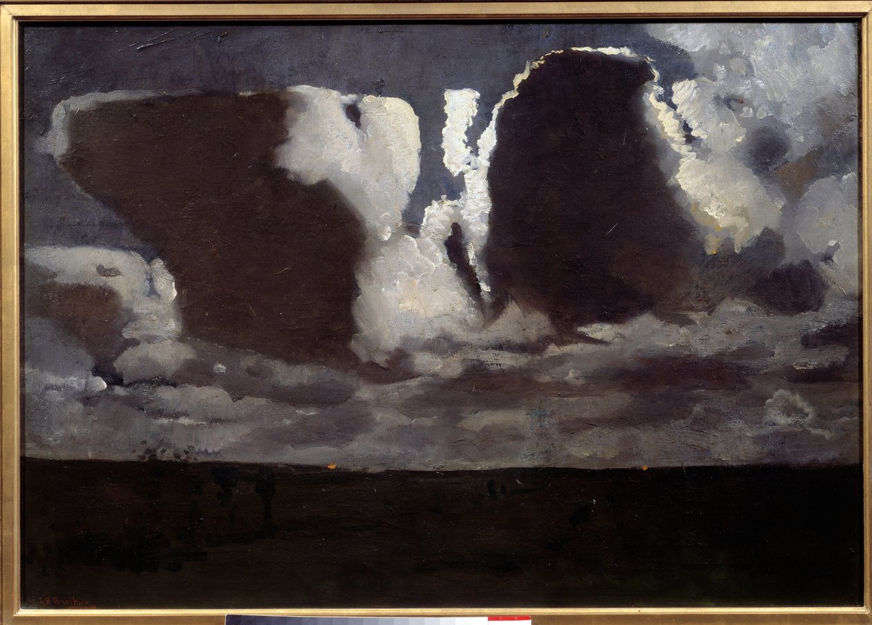 Månsken. Målning av George Hendrick (Hendrik) Breitner (1857-1923) ec.hol av Georg Hendrik Breitner