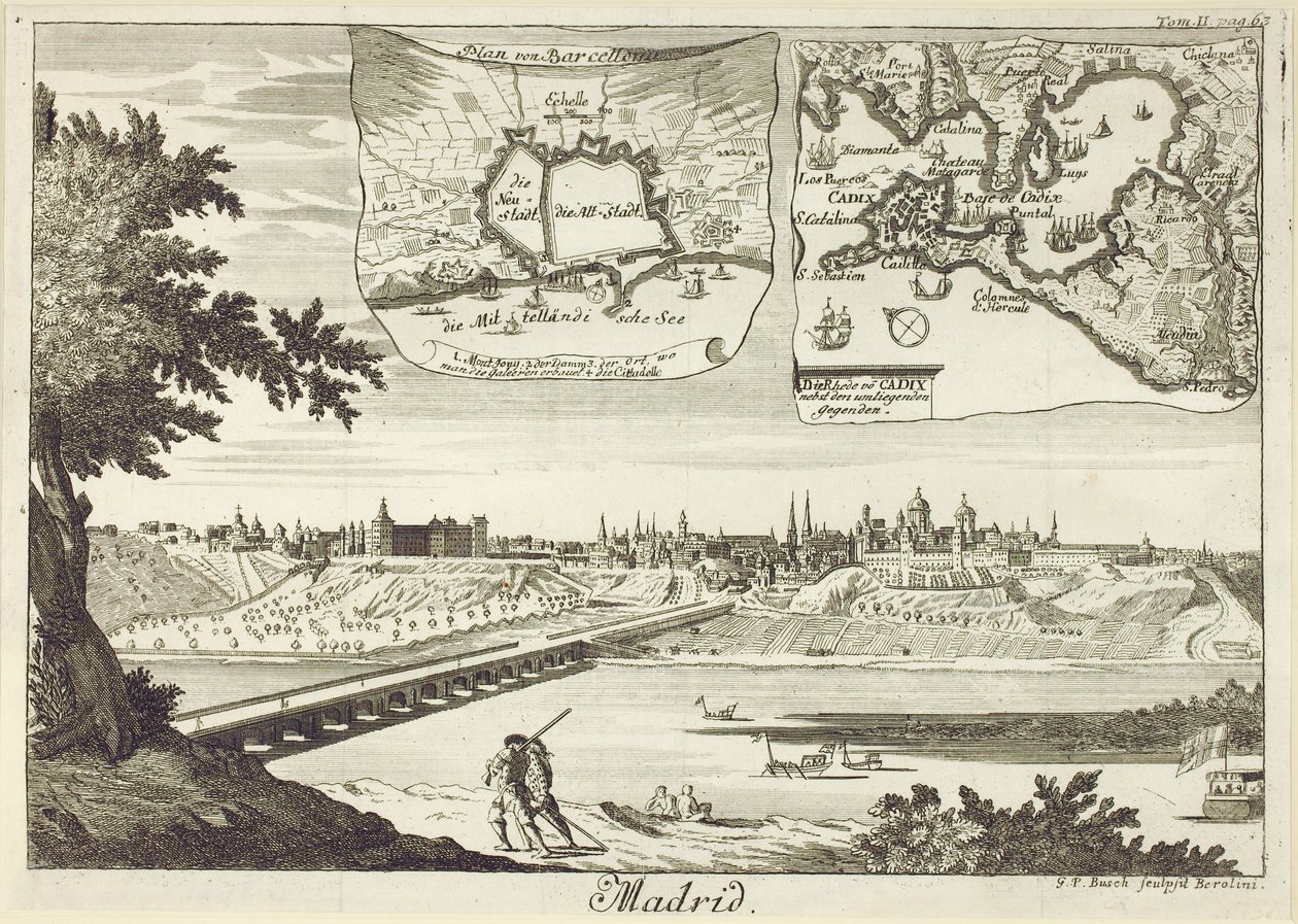 Panorama över Madrid av Georg-Paul Busch