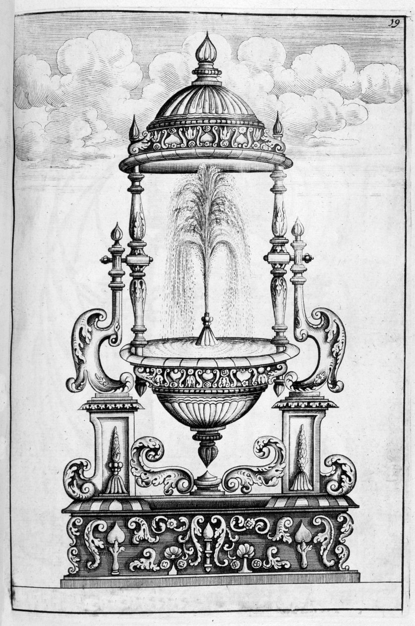 Fontändesign, 1664 av Georg Andreas Bockler