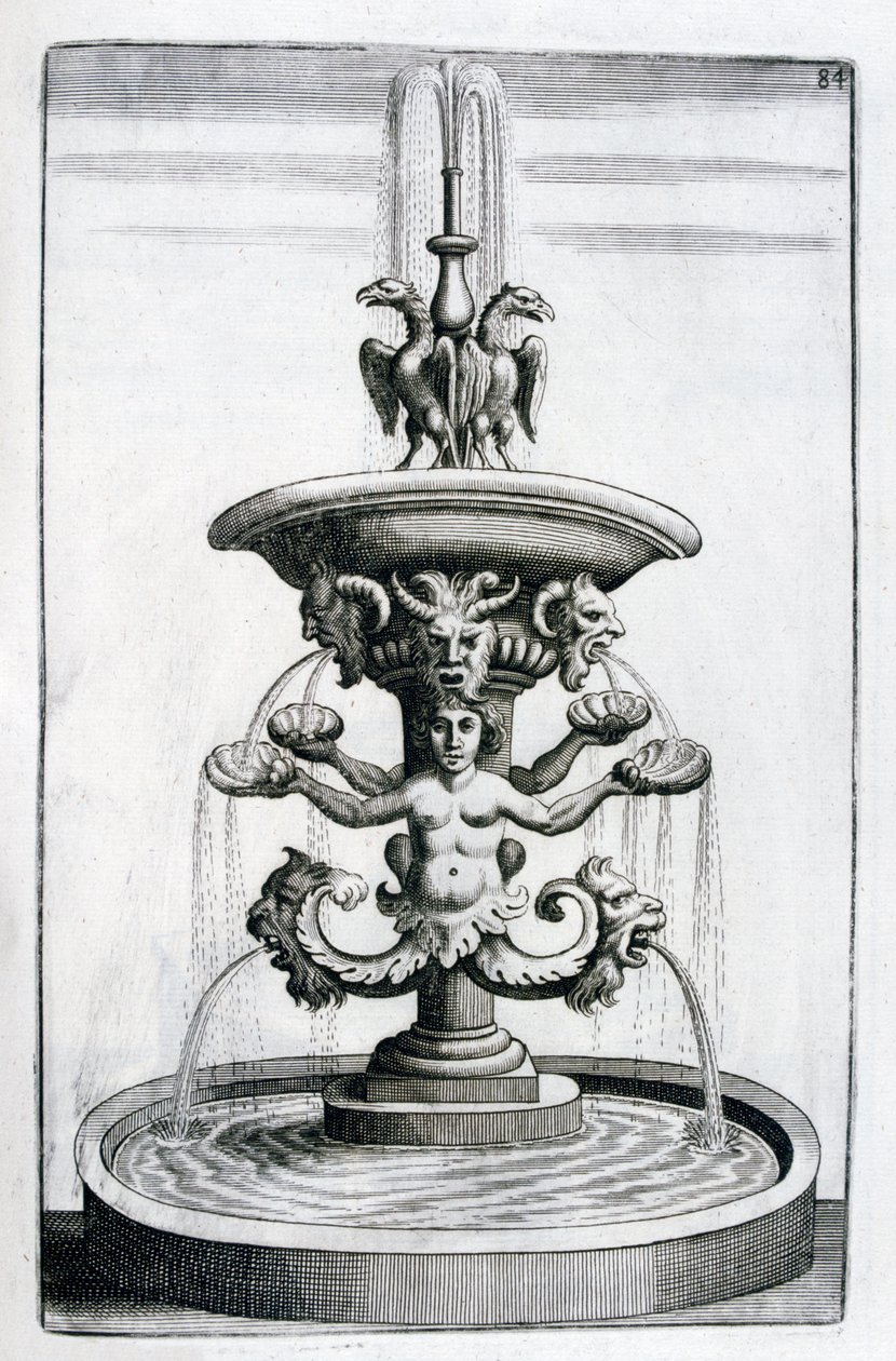 Fontändesign, 1664 av Georg Andreas Bockler