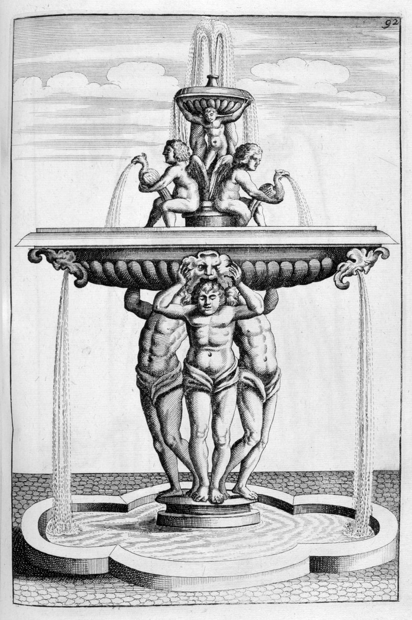 Fontändesign, 1664 av Georg Andreas Bockler