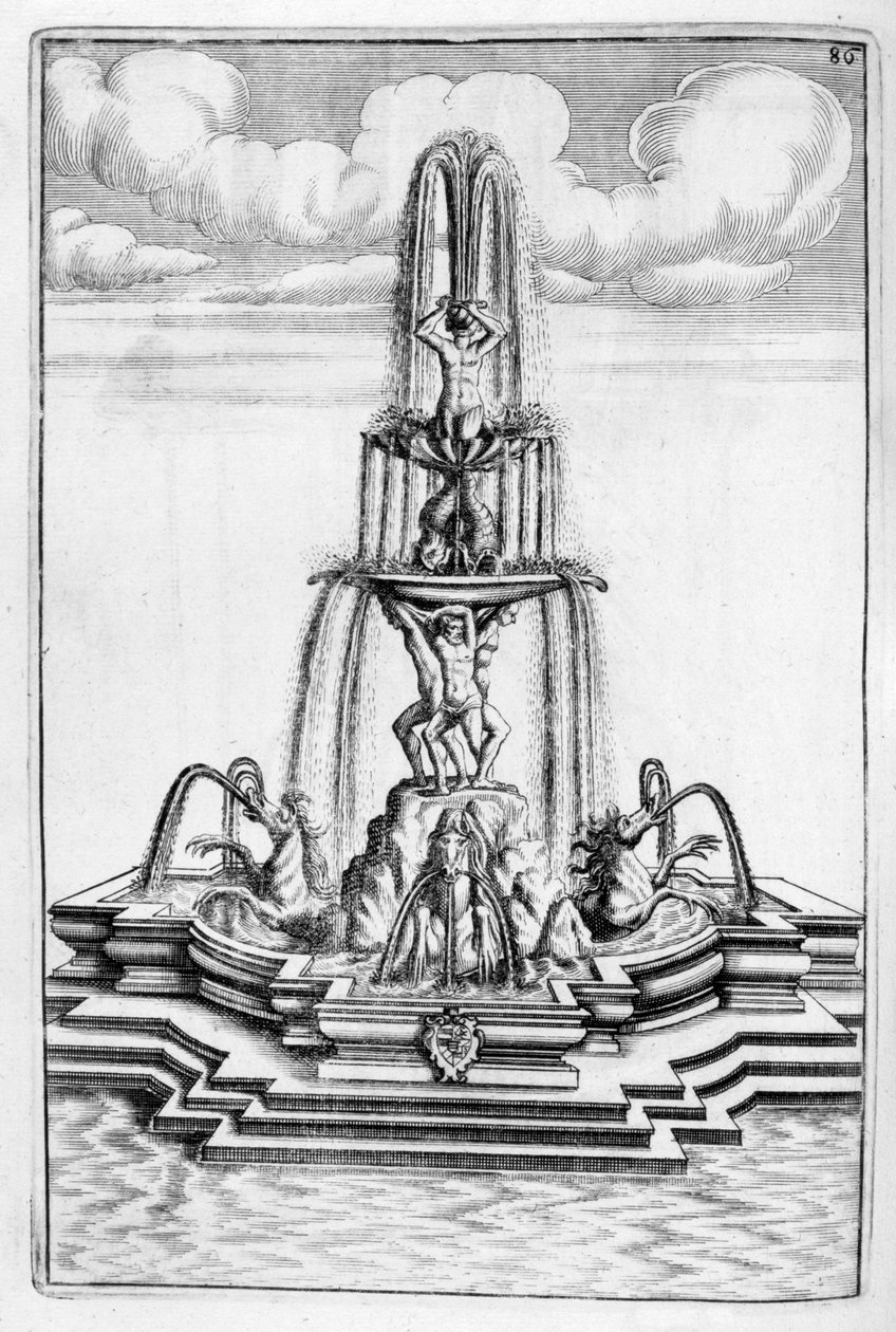 Fontändesign, 1664 av Georg Andreas Bockler