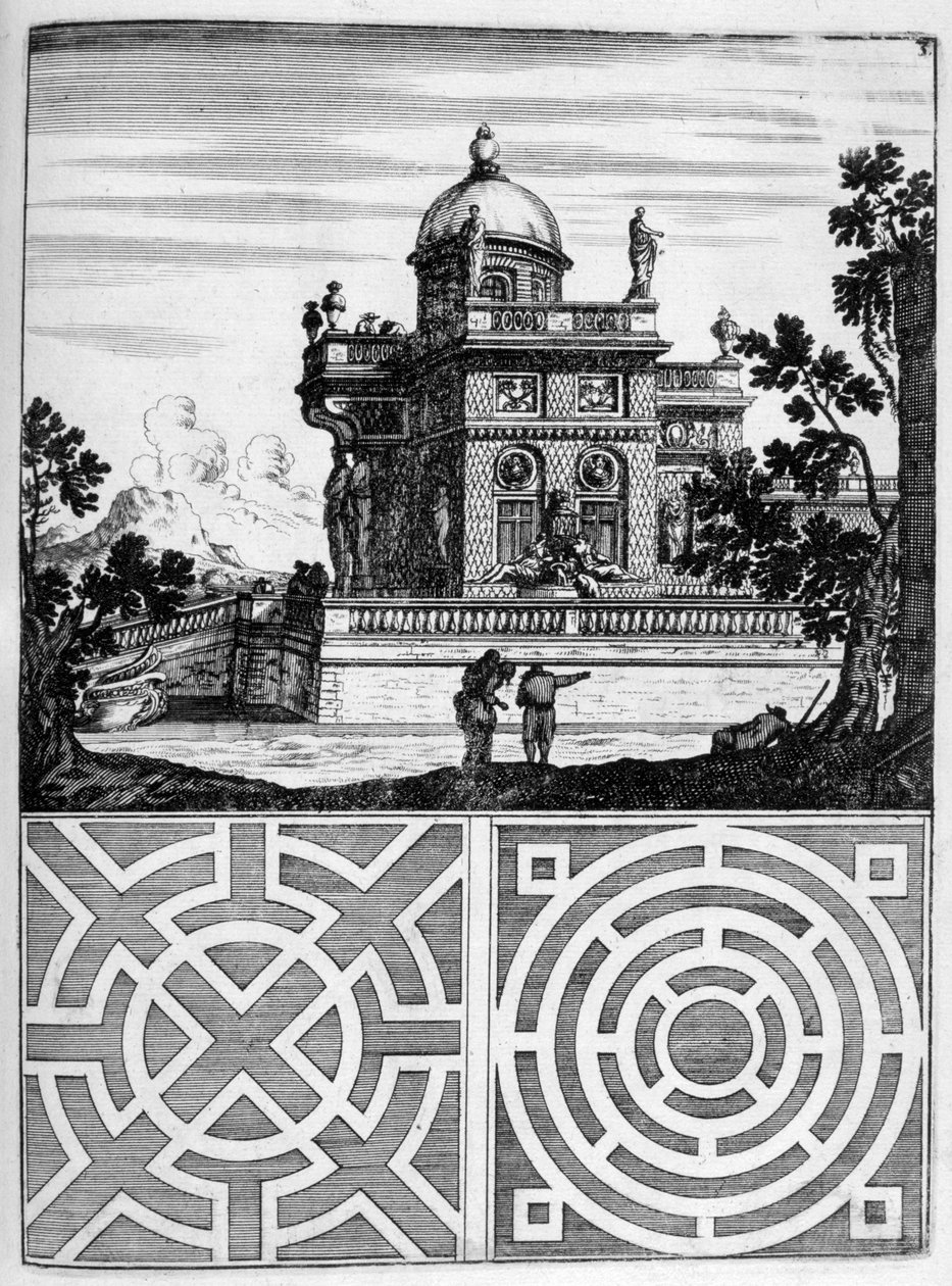 Hus- och trädgårdsdesign, 1664 av Georg Andreas Bockler