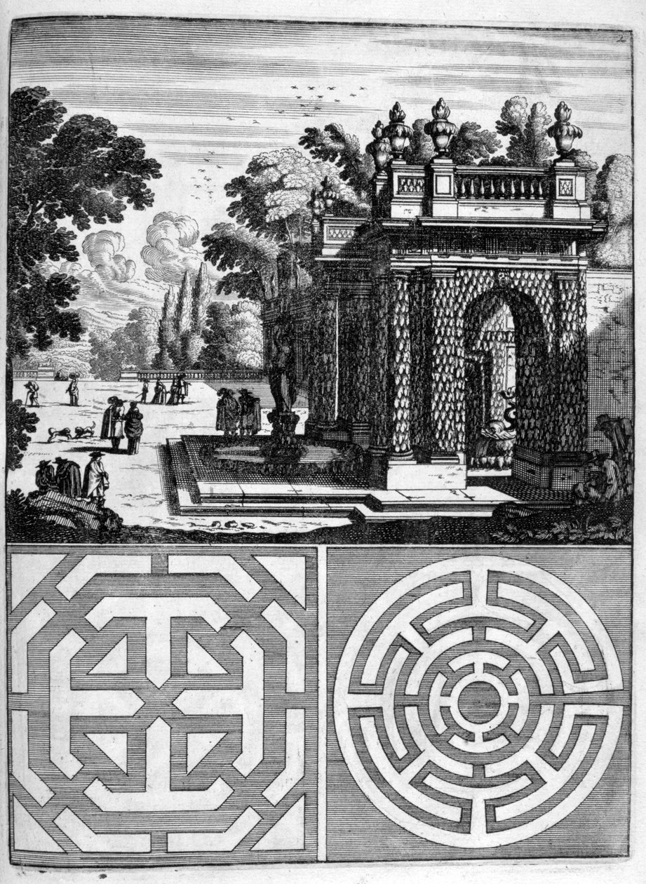 Hus- och trädgårdsdesign, 1664 av Georg Andreas Bockler
