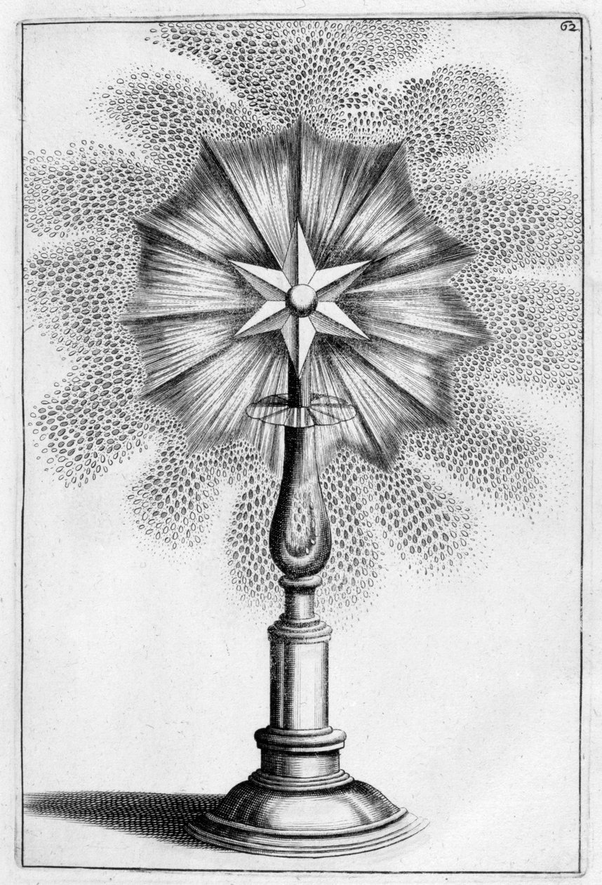 Stjärnornas dekorativa fontändesign, 1664 av Georg Andreas Bockler