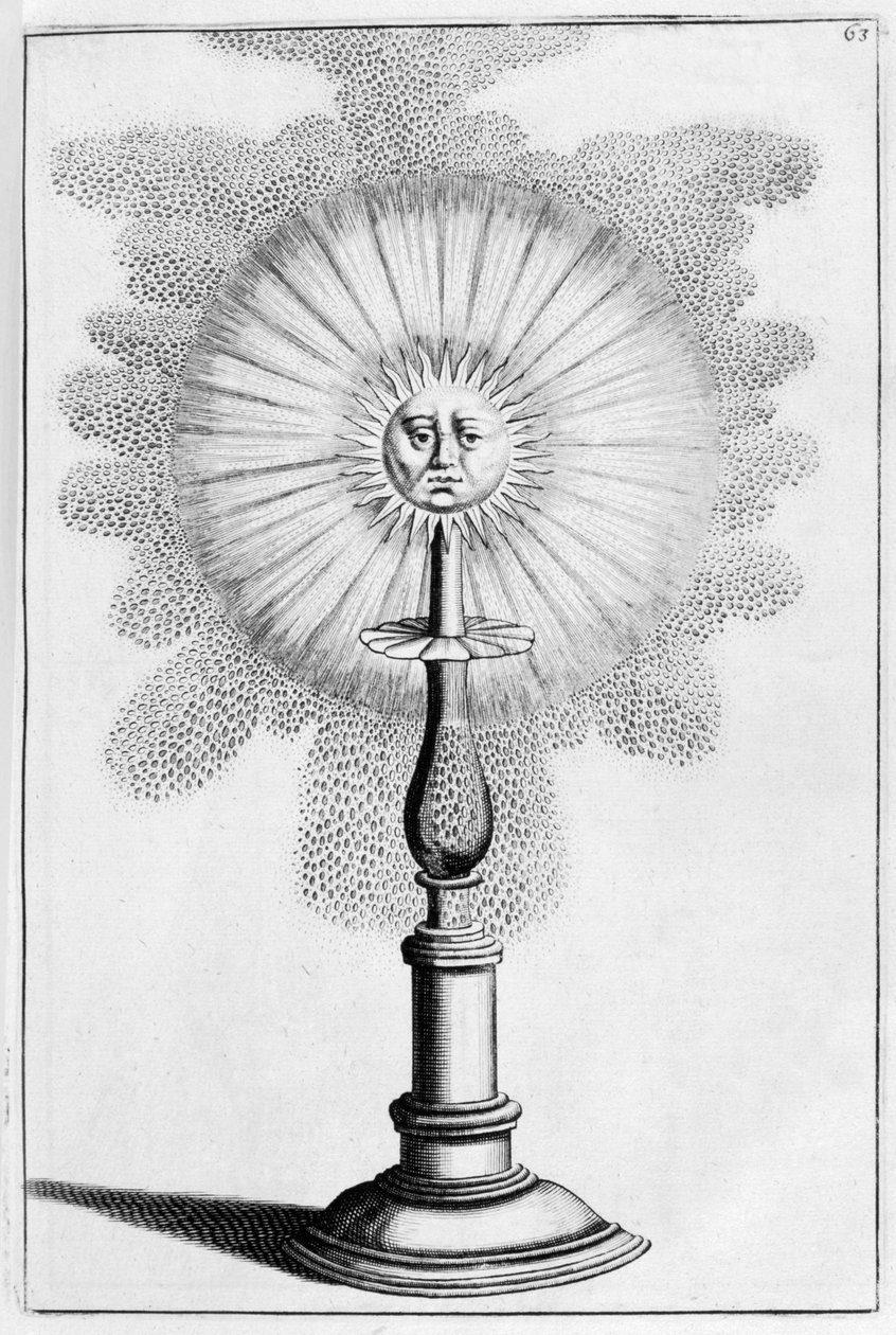 Solprydnadsfontändesign, 1664 av Georg Andreas Bockler