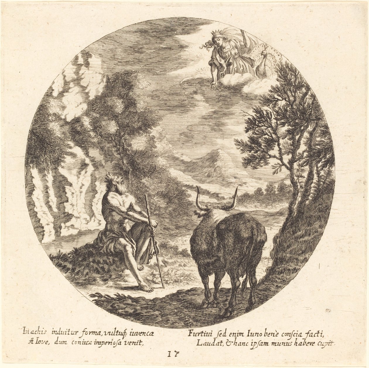 Jupiter ändrar Io till en ko av Georg Andreas Wolfgang the Elder