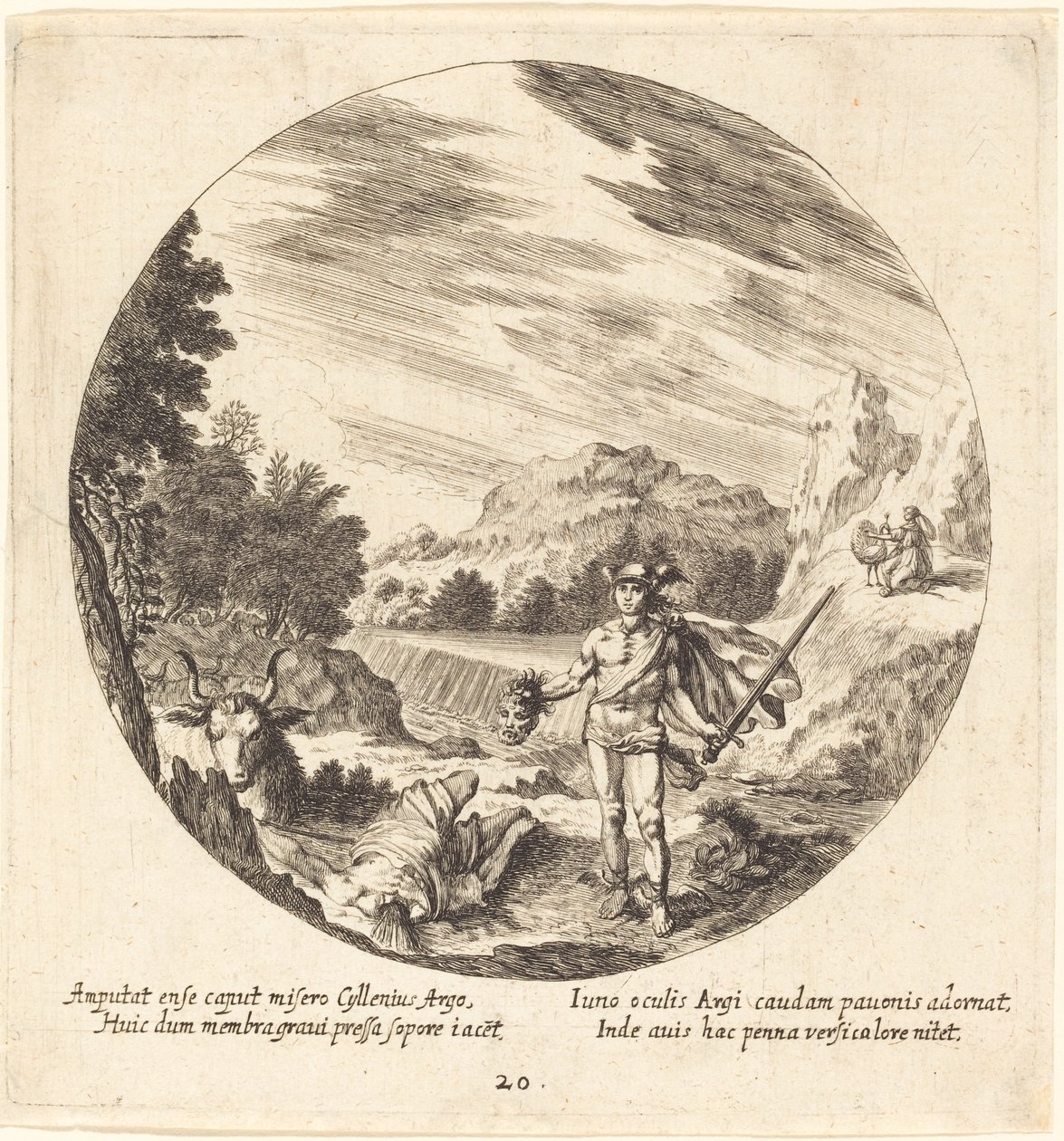 Mercury Killing Argus av Georg Andreas Wolfgang the Elder