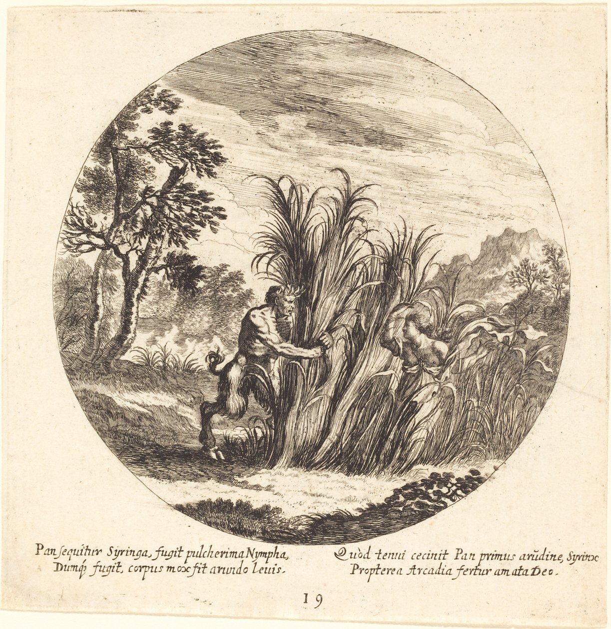 Pan och Syrinx av Georg Andreas Wolfgang the Elder