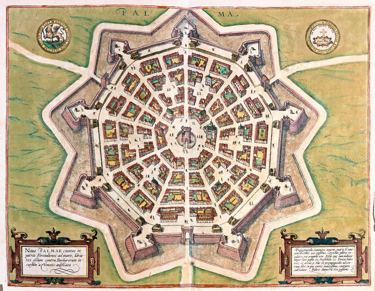 Catania med Etna i bakgrunden, Italien - i "Civitates Orbis Terrarum" av Georg Braun, Köln av Georg Braun