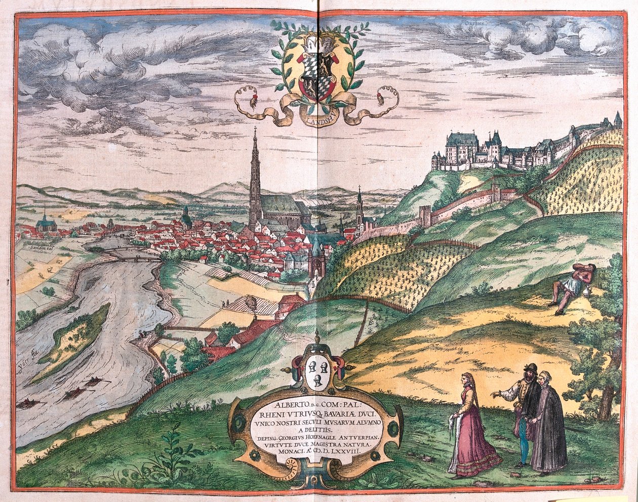Colonia, Tyskland - i "Civitates Orbis Terrarum" av Georg Braun, Köln 1617 av Georg Braun