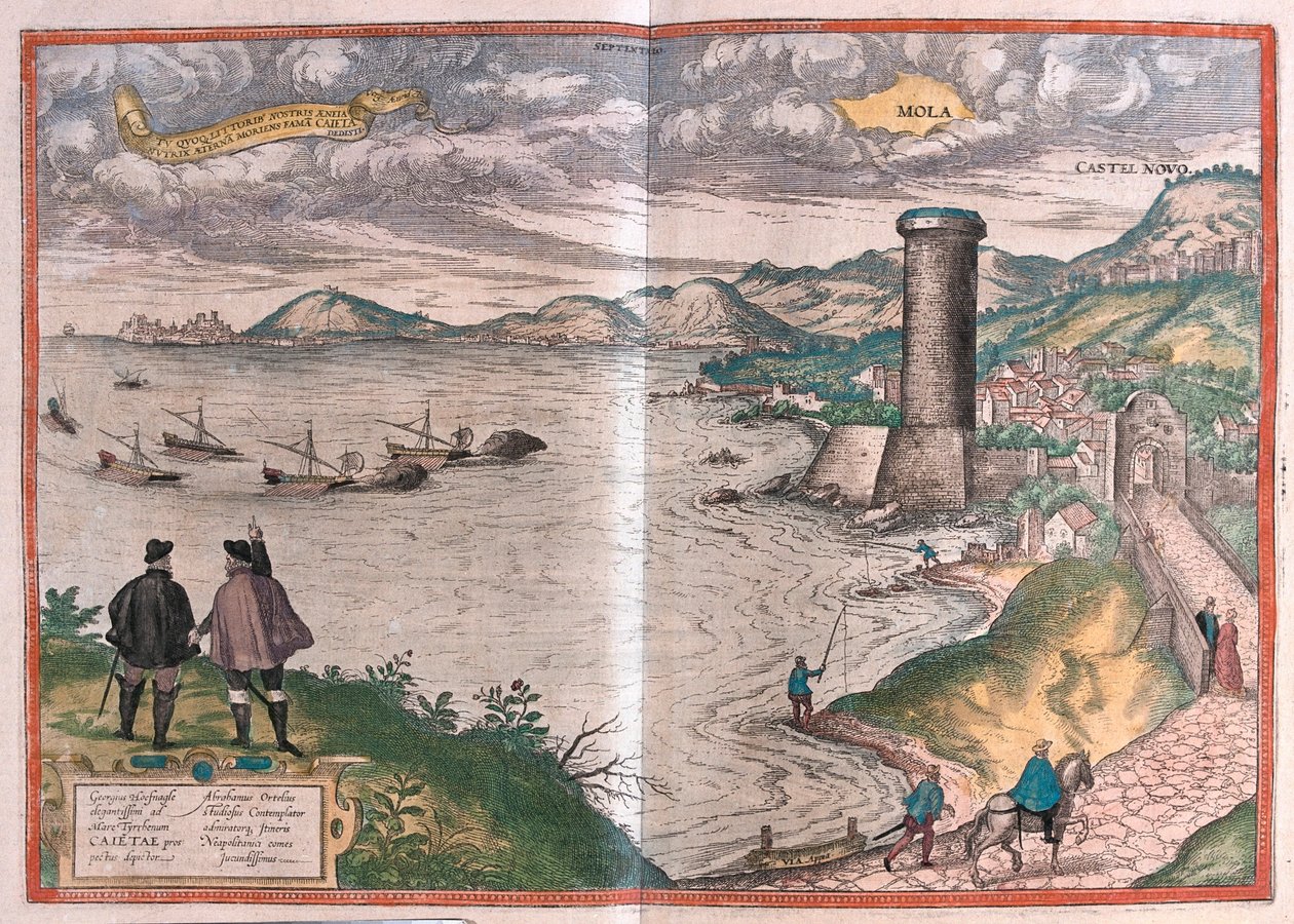 Mola från Bari, Italien - i "Civitates Orbis Terrarum" av Georg Braun, Köln 1617 av Georg Braun