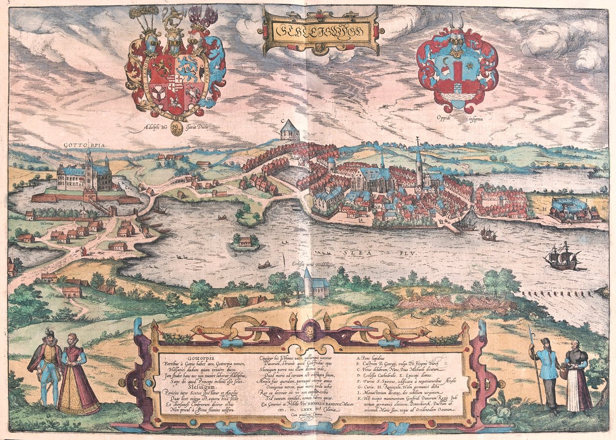 Norra Tyskland - i "Civitates Orbis Terrarum" av Georg Braun, Köln 1617 av Georg Braun