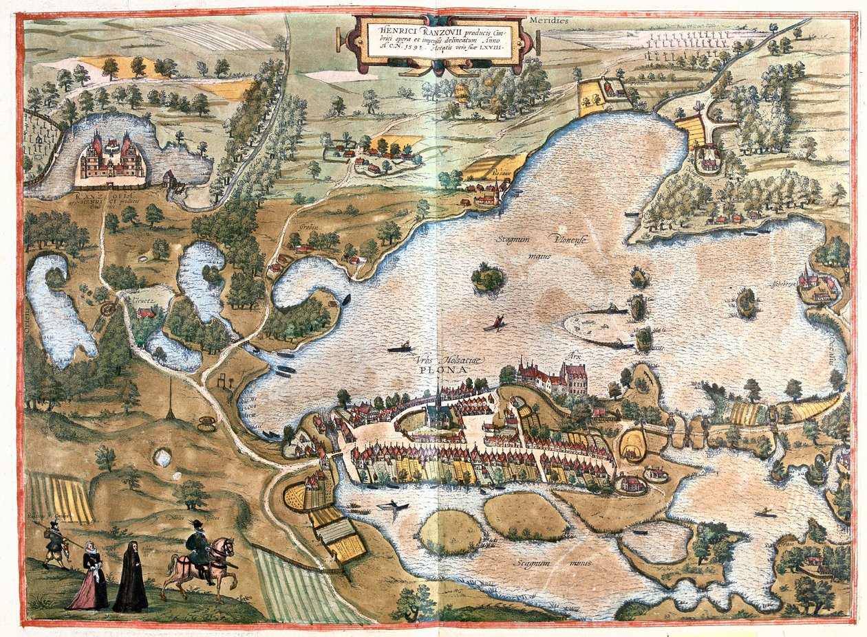 Schleswing, Holstein, Tyskland - i "Civitates Orbis Terrarum" av Georg Braun, Köln 1617 av Georg Braun