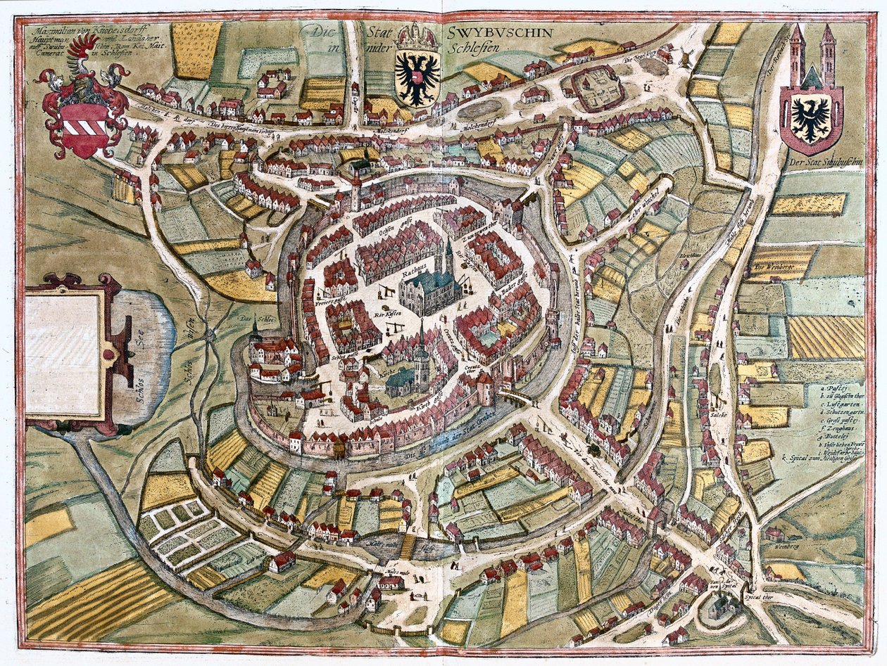 Swiebodzin, Polen - i "Civitates Orbis Terrarum" av Georg Braun, Köln 1617 av Georg Braun