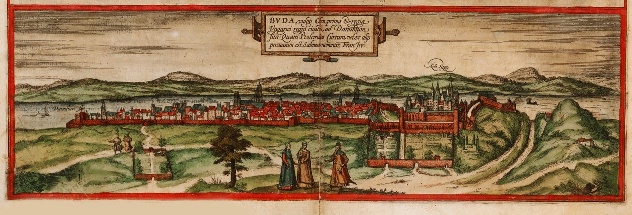 Buda, allmänt känd som Ofen Från: Terrarium, 1572 av Georg Braun und Franz Hogenberg